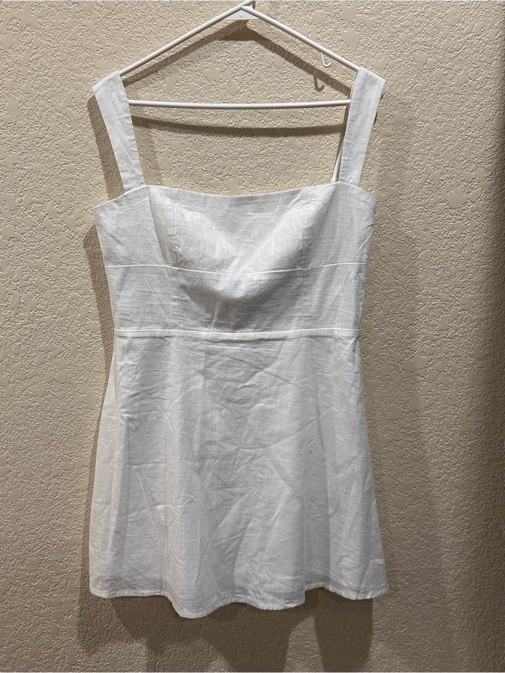 Billy J Boutique White Mini Sleeveless Fit-and-Flare Dress